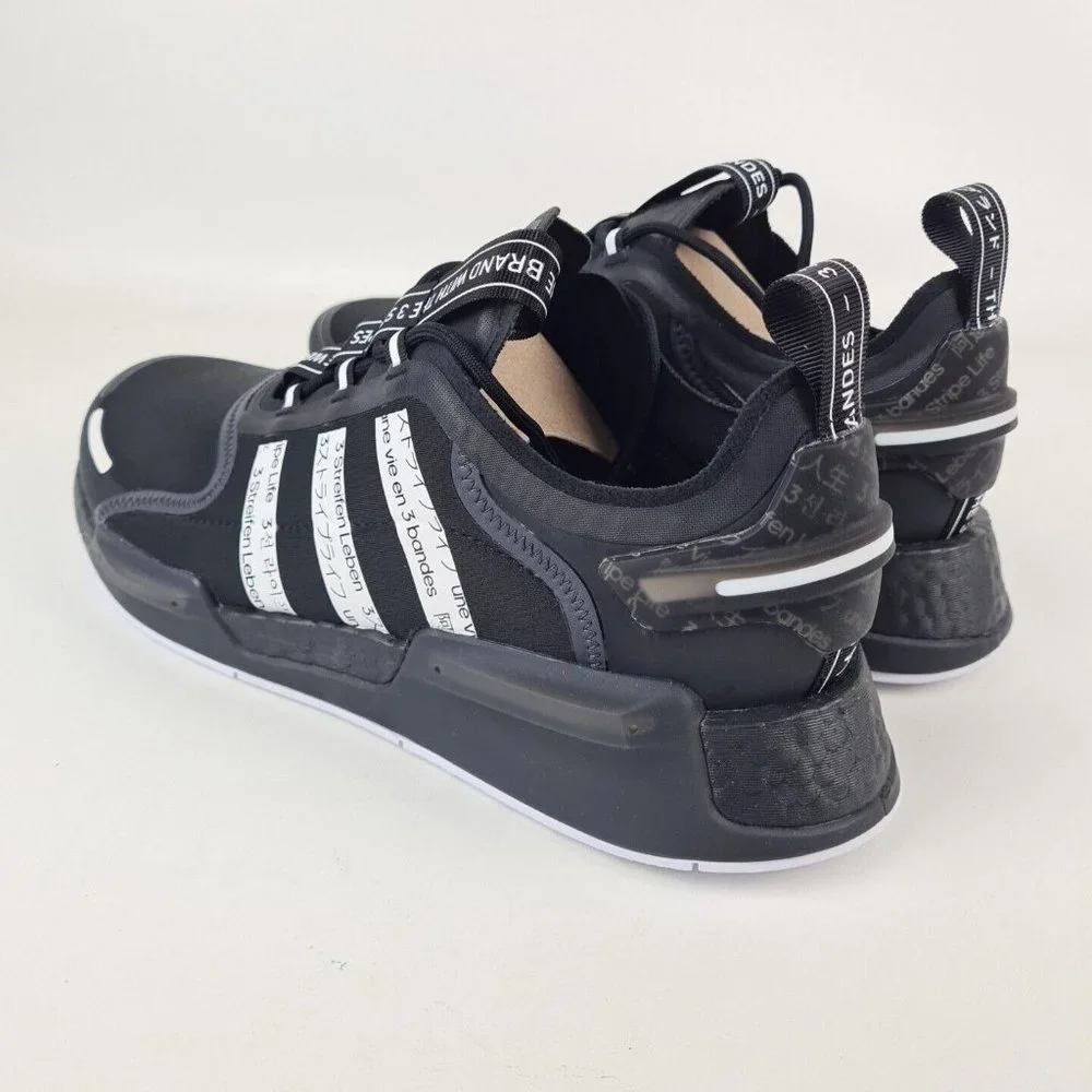 Adidas NMD V3 Black FZ5964 Men Sneakers Mesh Running Athletic Shoes - Picture 4 of 11